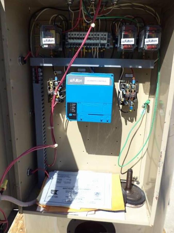 Used Fulton FB-020-F Natural Gas Steam Boiler, stainless shrouding