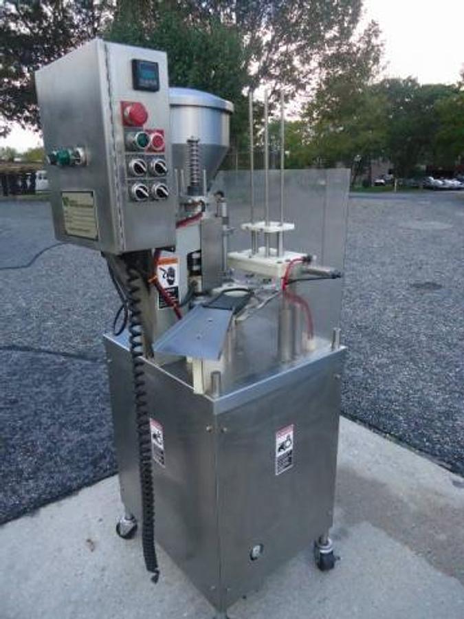 Used Modern Packaging-Winpak Sr6dc Rotary Cup Filler-Sealer