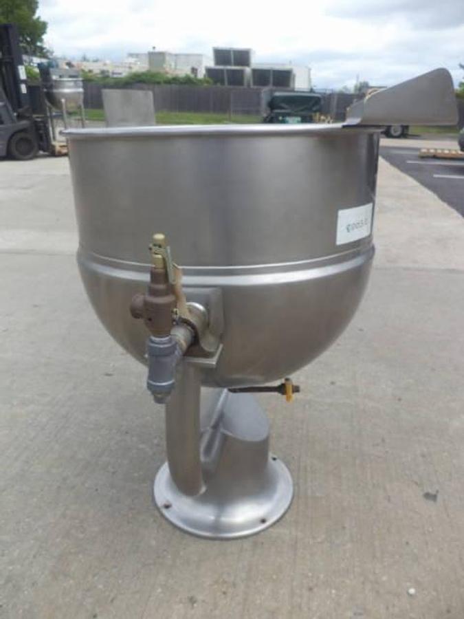 Used 40 Gallon Groen Stainless Steel Jacketed Tilt Kettle