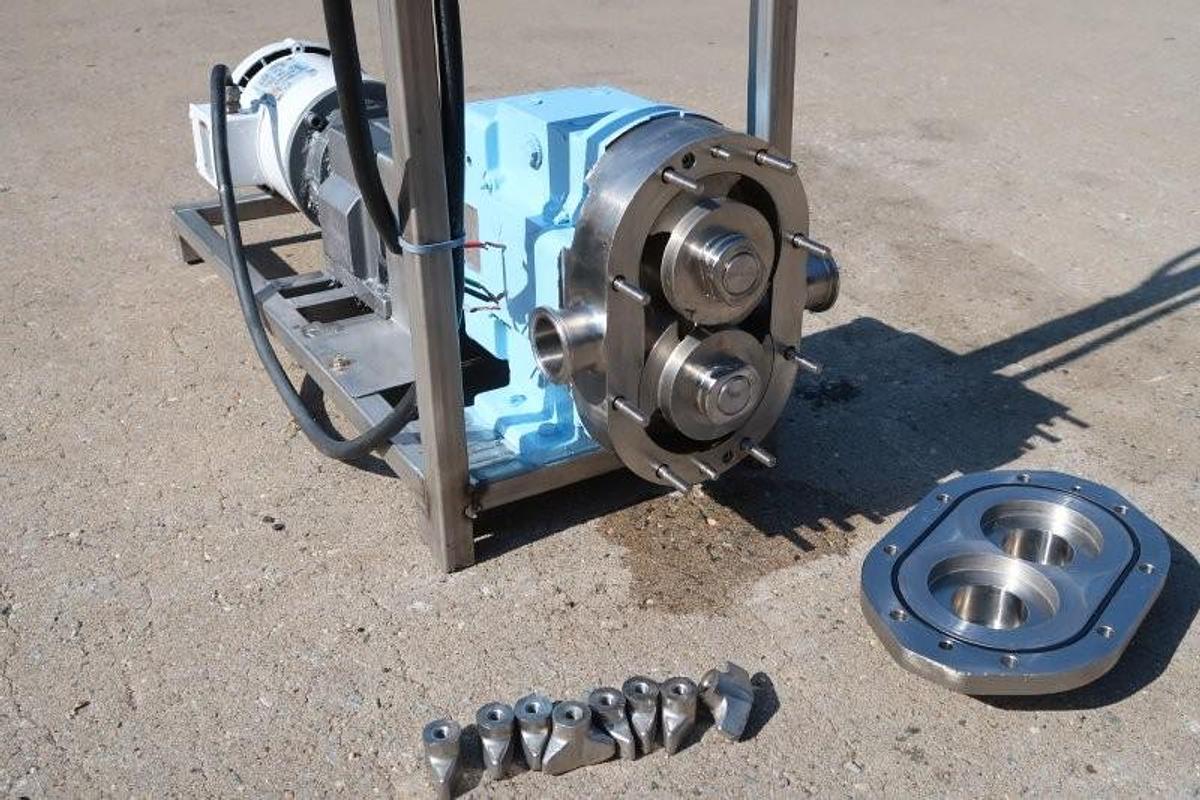 Used Wright Flow Technologies SS Positive Displacement Pump