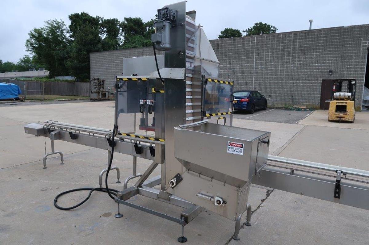 Used Filling Equipment Co. Six (6) Spindle Inline Automatic Screw Capping Machine, 120 PM