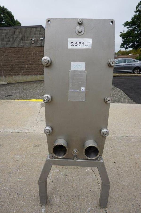 Used Alfa Laval 41 Plate Stainless Steel Heat Exchanger, 100 Sq. Ft.