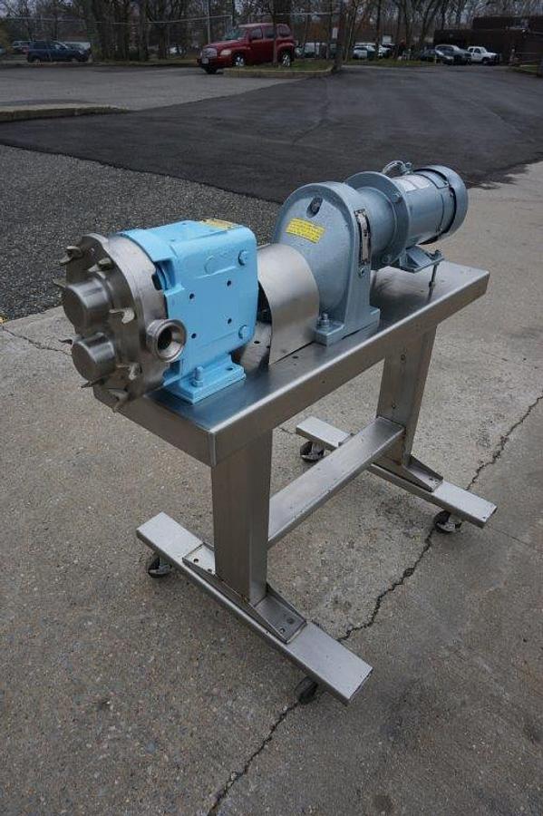 Used Waukesha Size 15 Stainless Positive Displacement Pump, Portable