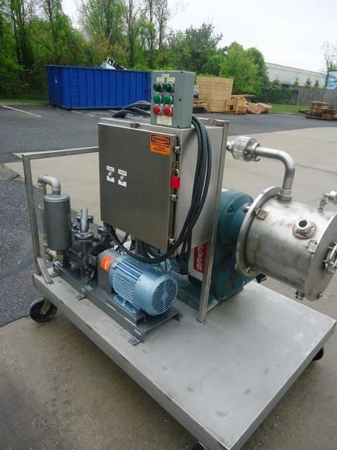 Used Cornell D16 Stainless Steel Sanitary Versator With Sihi Vacuum Pump & Filter Explosion Proof
