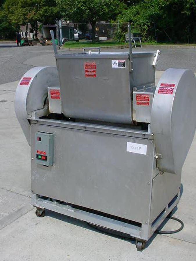 Used Lombi 50 Lb. Double Arm Pasta Dough Mixer, Tilt Discharge