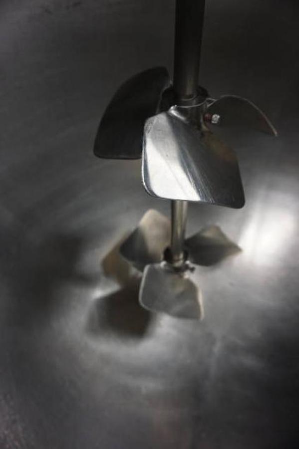 Used Lightnin Air Operated Clamp On Mixer, SS Shaft