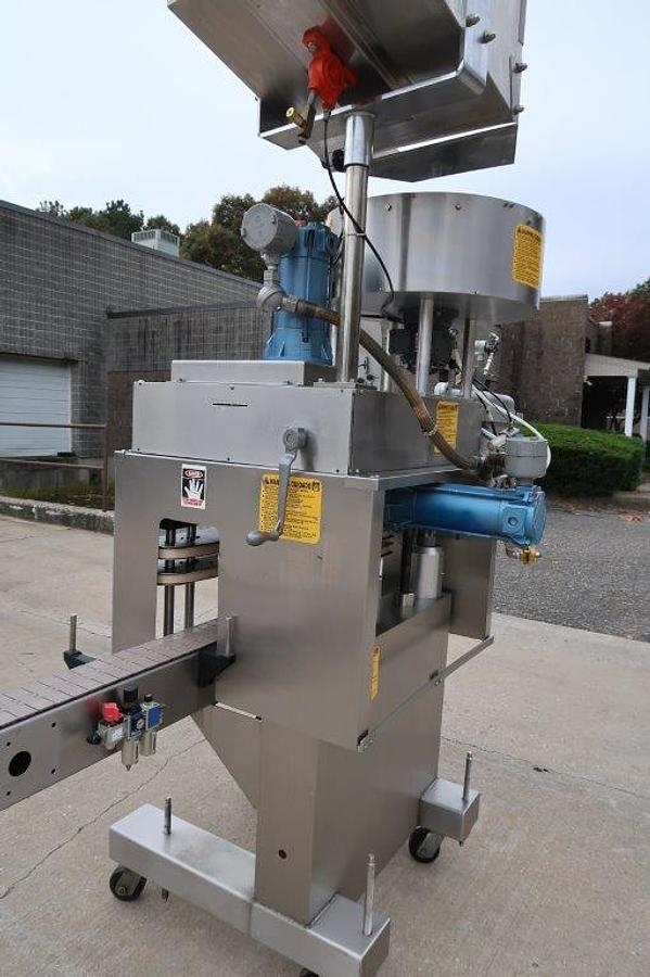 Used Kaps-All E4-X Four Spindle Explosion Proof Capper, Single phase
