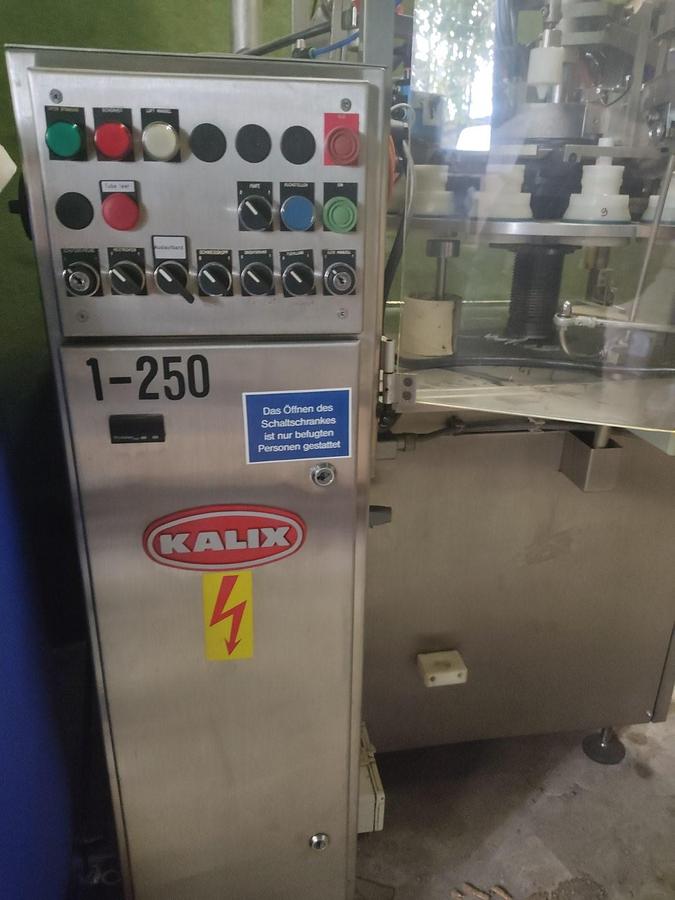 Used Kalix KX-600 Tube Filling and Sealing Machine, 60 Per Minute
