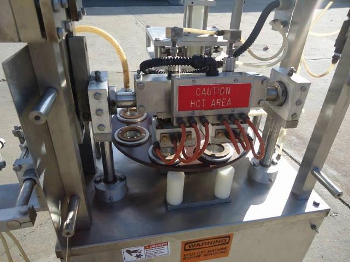 Used Autoprod Ro-A1 Rotary Filler/Sealer, 50 Cups Per Minute