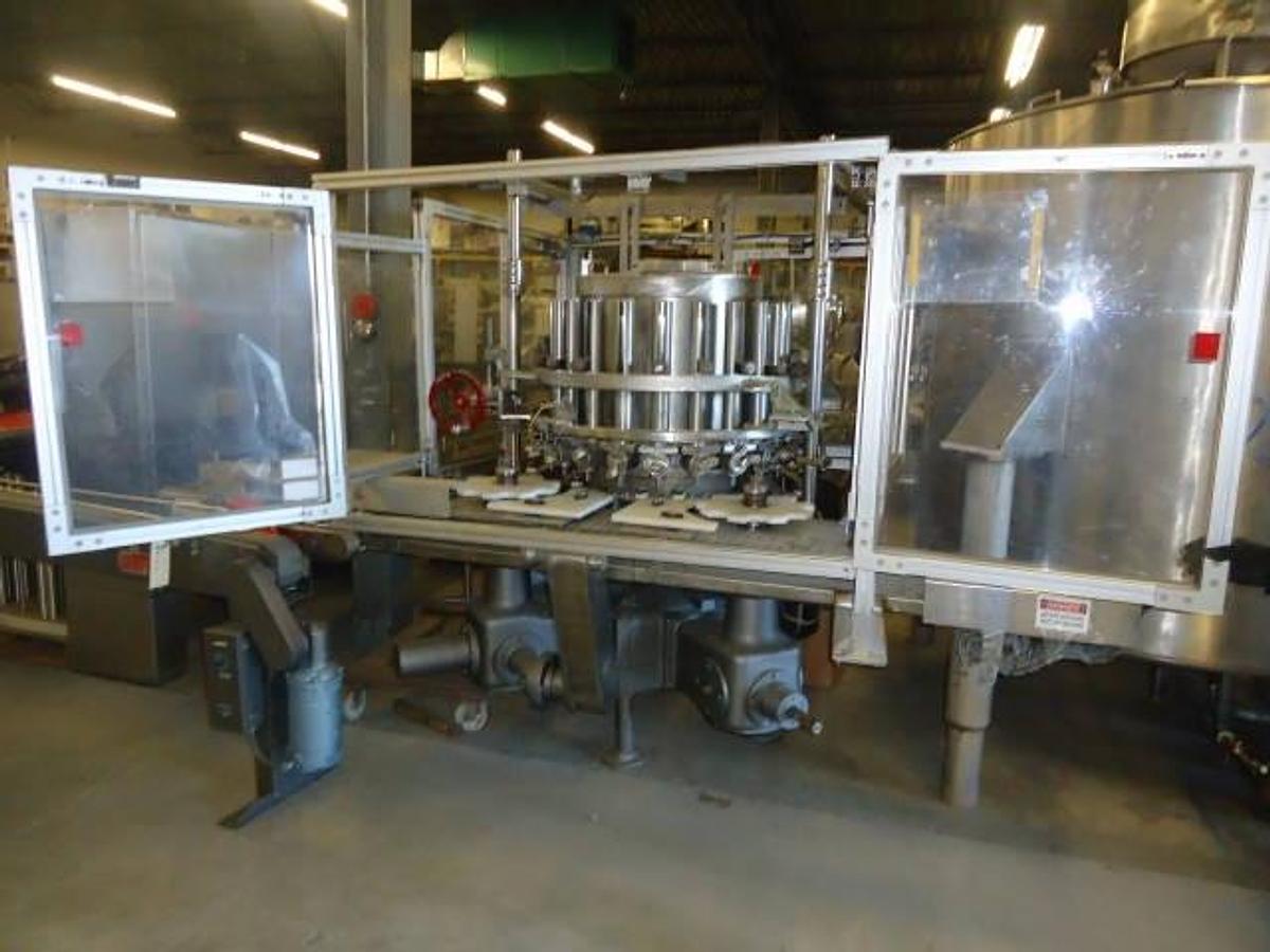 Used Pfaudler 21 Piston Rotary Filler, With Conveyor