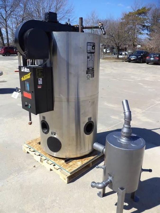 Used Fulton FB-020-F Natural Gas Steam Boiler, stainless shrouding