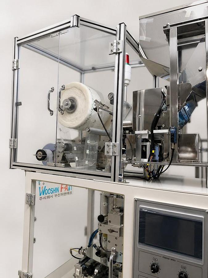 Used WooshinFA Compo 3400 Mini Triangular Tea Bag Packing Machine