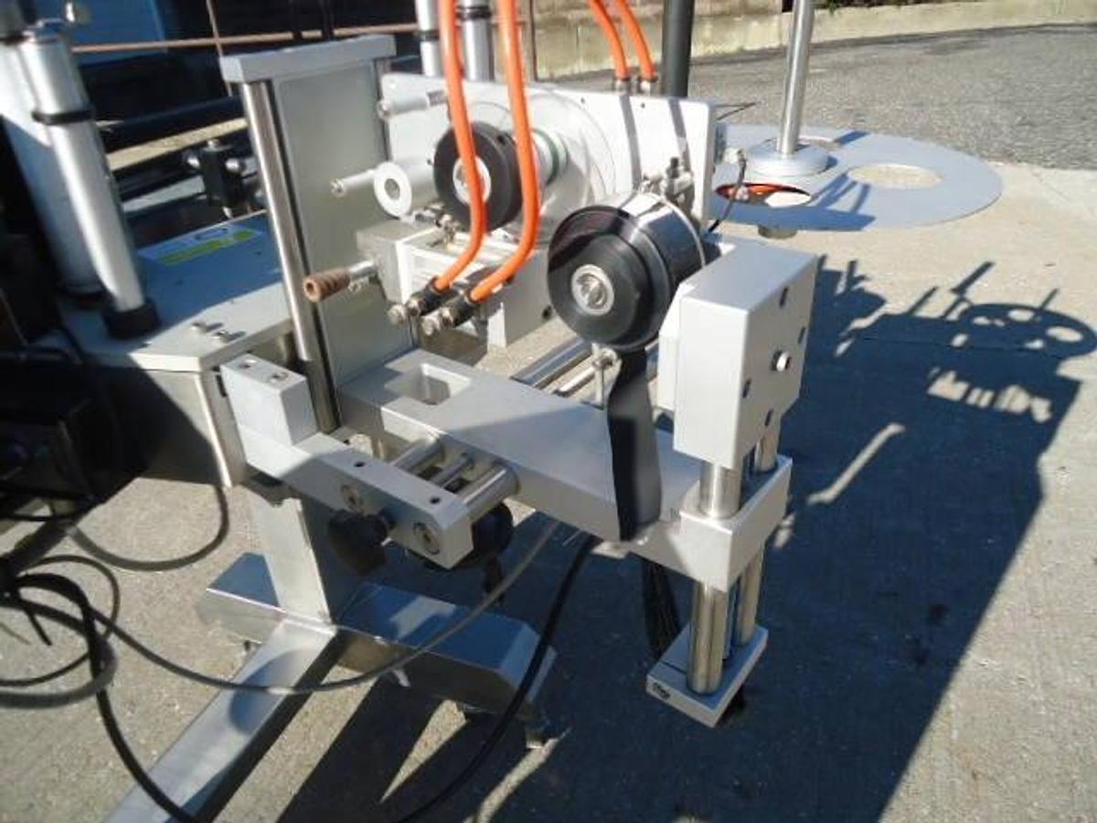 Used Accutek Spot/Wrap Around Pressure Sensitive Labeler With Coder