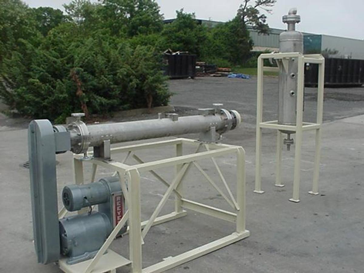 Used Artisan Scraped Surface Heat Exchanger, W/Receiver