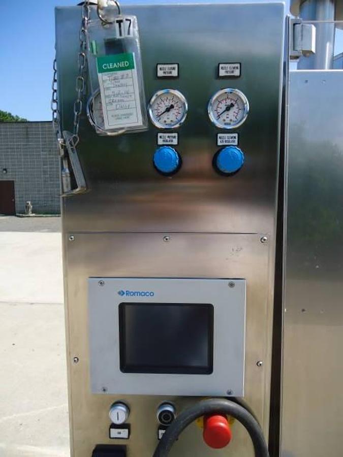 Used Unipac/Romaco 160 Hot Air Plastic Tube Filling And Sealing Machine, 100 Per Minute