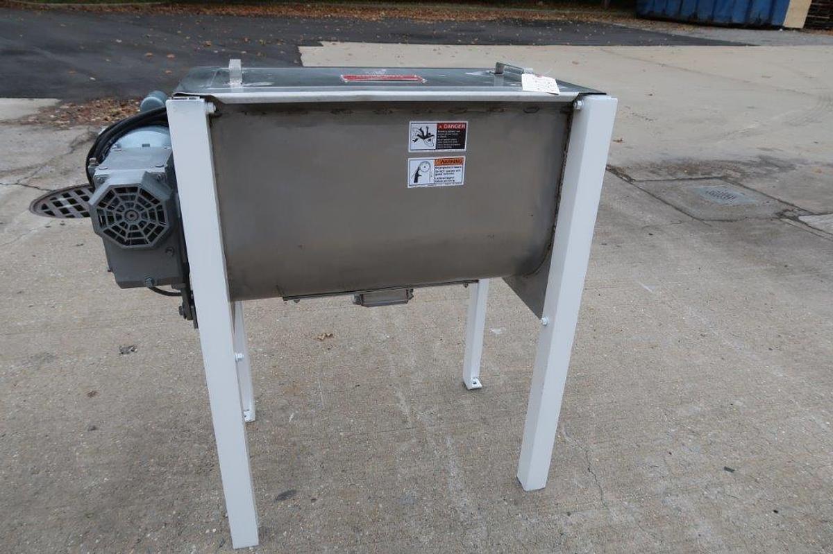 Used Marion 2 Cu. Ft. Stainless Steel Plow/Paddle Mixer, Single Phase Electrics