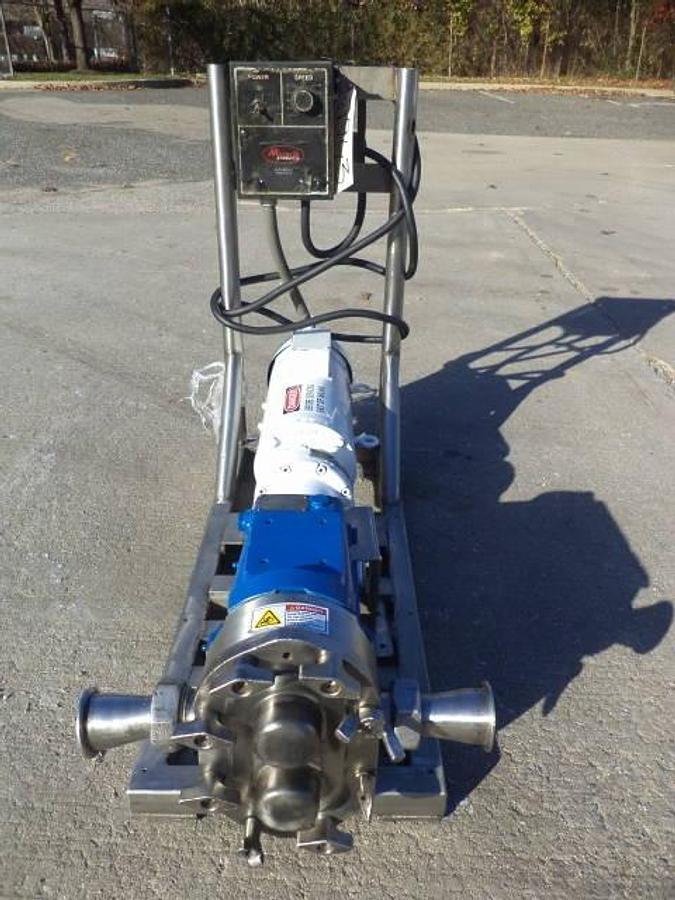 Used Waukesha 30 Stainless Steel Positive Displacement Pump, 2HP Variable Speed-