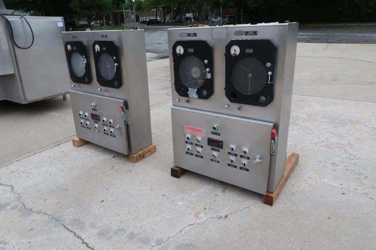 Used Assorted Control Panels for Chester Jensen Cooker-Coolers, (5)