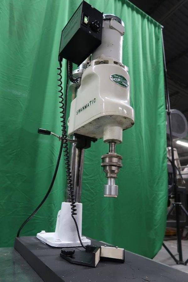 Used Swanmatic C300 Tabletop Semi-Automatic Capper, Single Phase Electric
