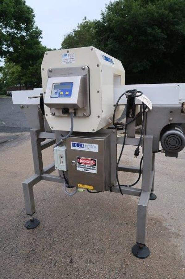 Used Lock Met 30+ Conveyorized Metal Detector, Single Phase