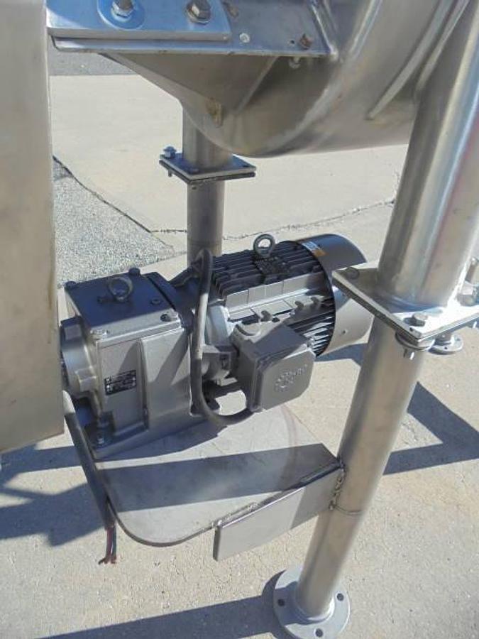 Used 17.5 Cu. Ft. Day Stainless Sanitary Double Ribbon Blender, 8 In. Center Bottom Discharge