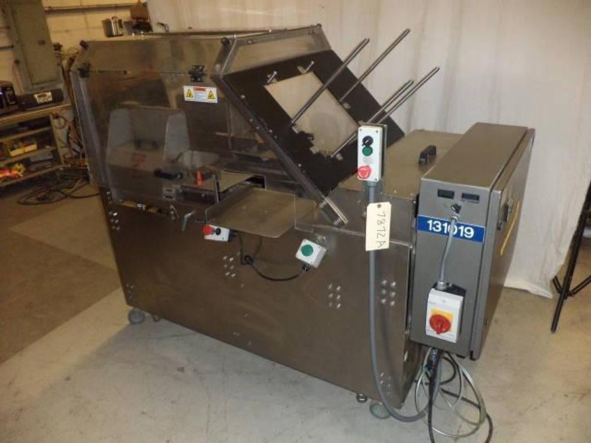 Used Econocorp “Econoseal” E2000 Auto Horizontal Cartoner, Hot Glue Sealing, 25 pm