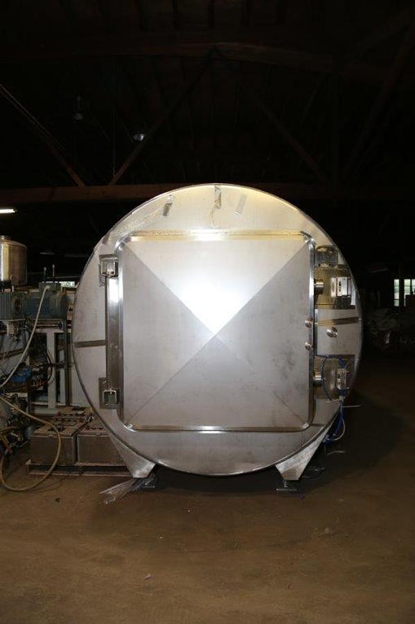 Used 90 In. Diameter X 20 Ft. Long Stainless Steel Horizontal Autoclave