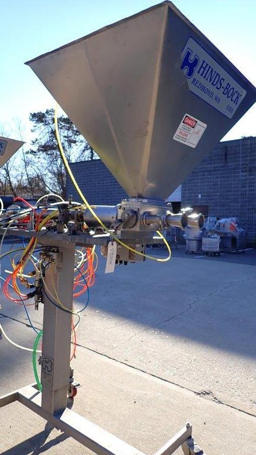 Used Hinds Bock 2P-64 Twin Piston Filler, Portable
