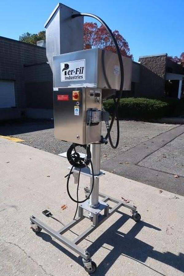 Used Per-Fil Single Auger Powder Filler, Stainless Steel