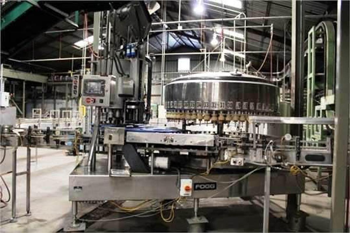 Used Fogg 56 Valve Bottle Filler with Alcoa 16 Head Screw Capper