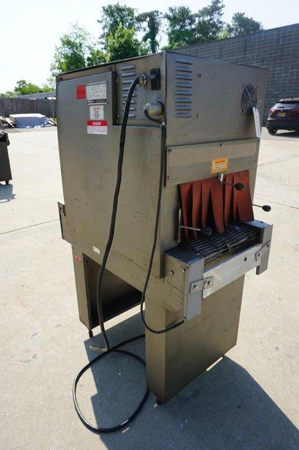 Used Weldotron 7030 Conveyorized Shrink Tunnel, 16 In. Wide X 9 In. High Opening