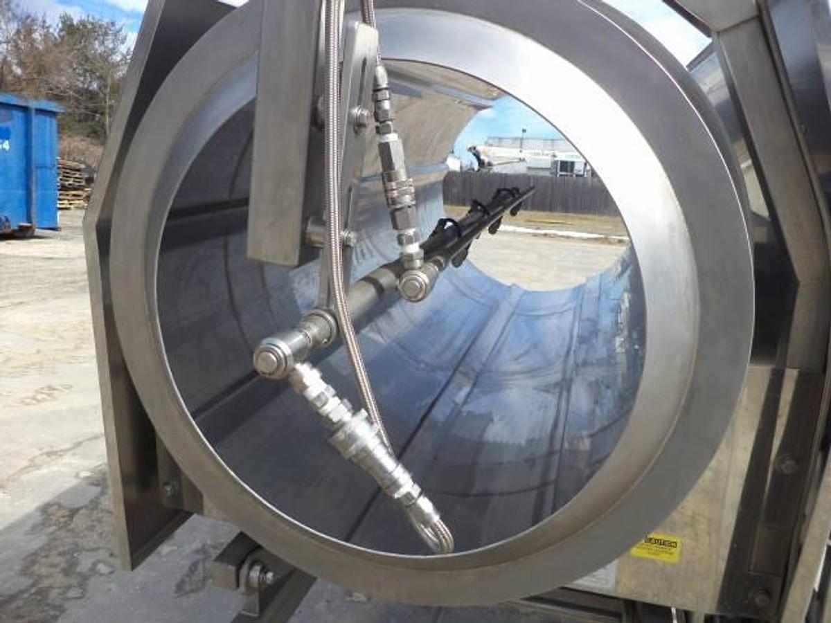 Used Foodesign “Quik-Coat” coating drum/seasoner, all stainless