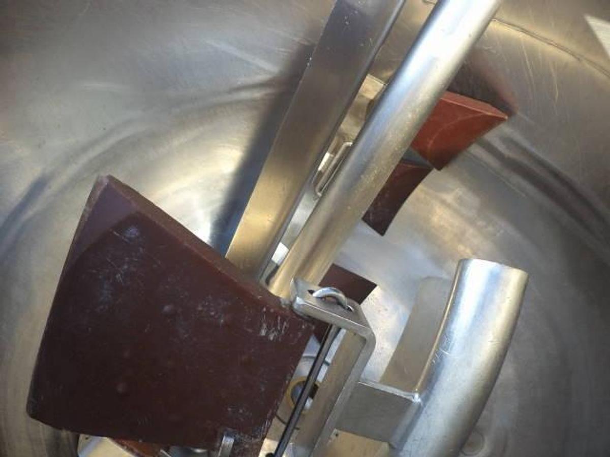 Used 200 Gallon Lee 316 Stainless Steel Scraper Agitated Kettle, 100 PSI Jacket