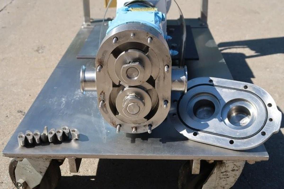 Used Waukesha Cherry Burrell Size 18 SS Positive Displacement Pump