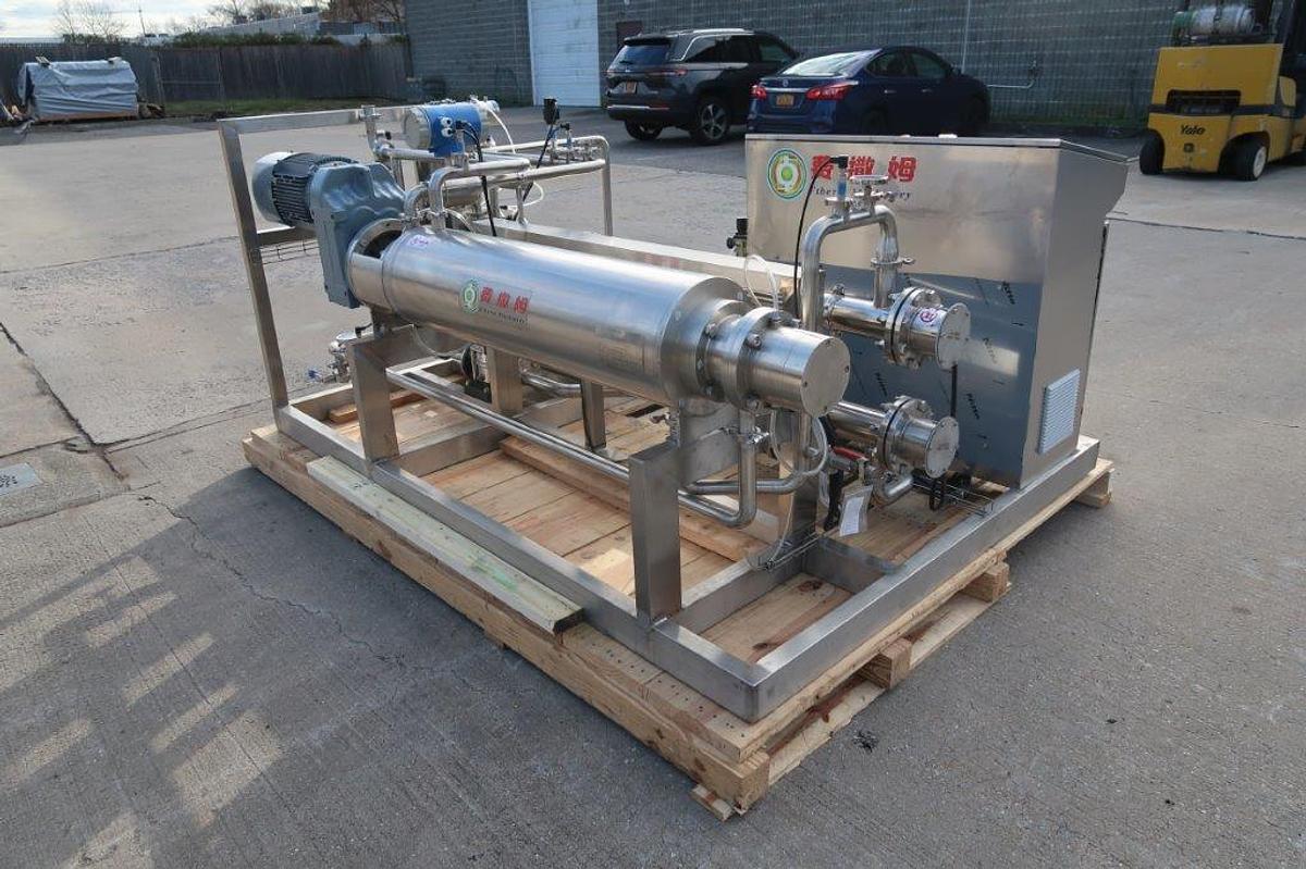 Used Ftherm X130-1200 Scrape Surface Heat Exchanger, 316L SS
