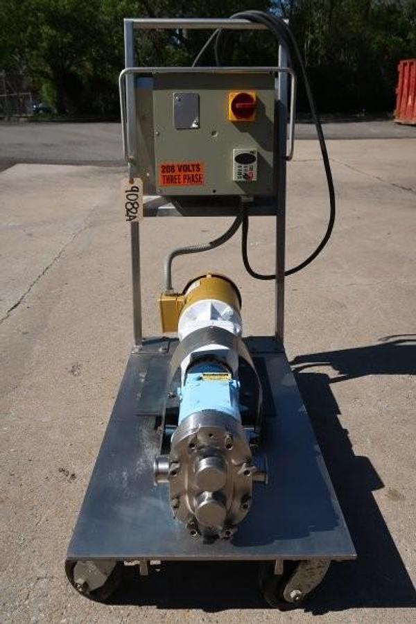 Used Waukesha Cherry Burrell Size 18 SS Positive Displacement Pump