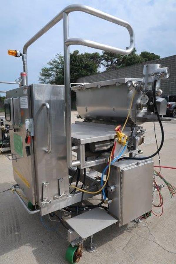 Used Hinds Bock 4-Head Servo Automatic Pump Style Filler