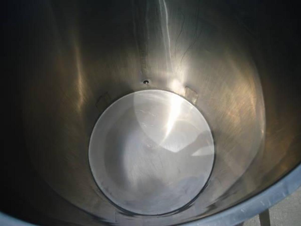 Used 125 Gallon Cream City Boiler Company Stainless Portable Tank, Jacketed Bottom