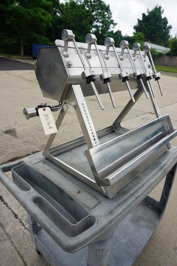 Used GAI Six Spout Siphon Filler, Stainless Steel