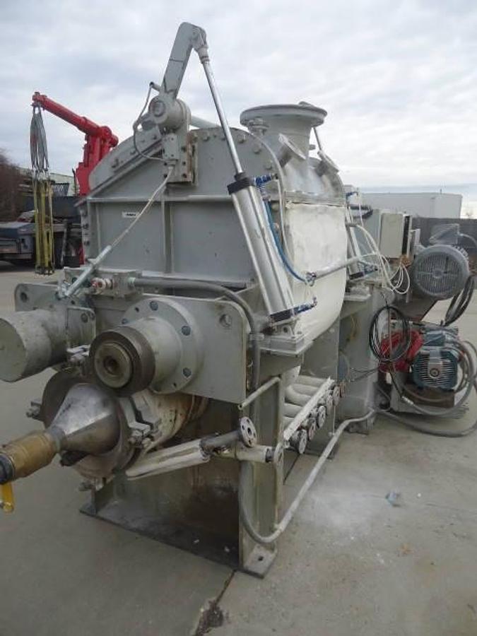 Used Amk 120 Gallon Double Sigma Arm Mixer-Extruder, Jacketed