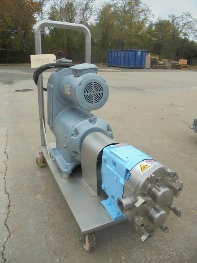 Used Waukesha 030 Stainless Positive Displacement Pump, Variable Speed