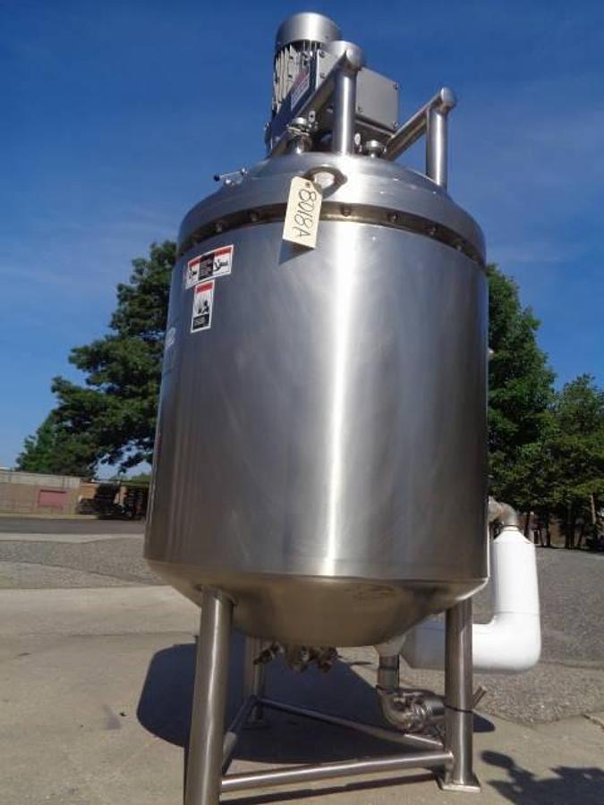 Used 100 Gallon Walker Stainless 316L Scrape Surface Sanitary Reactor