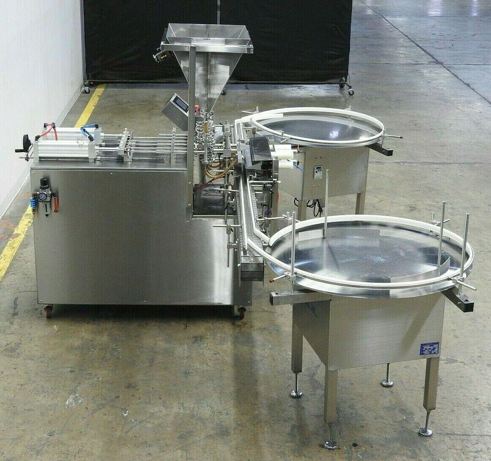 Used Accutek Six Piston Fully Automatic Straightline Filling Machine