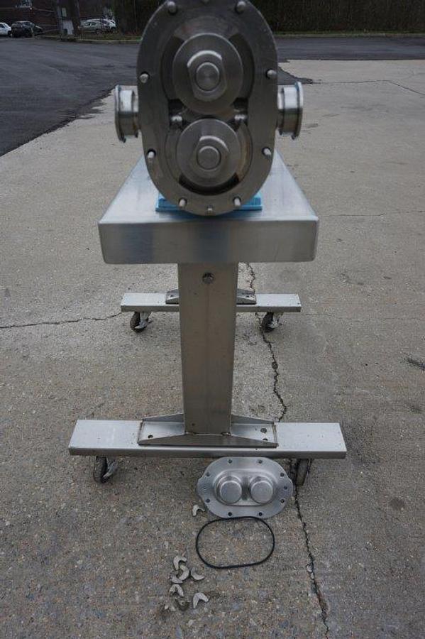 Used Waukesha Size 15 Stainless Positive Displacement Pump, Portable