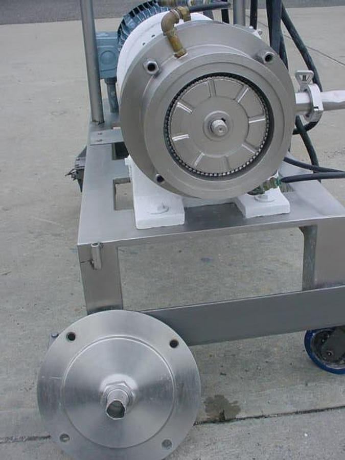 Used Charlotte Sd-20 Type 316 Stainless Steel Colloid Mill 20 Hp Stainless Stand