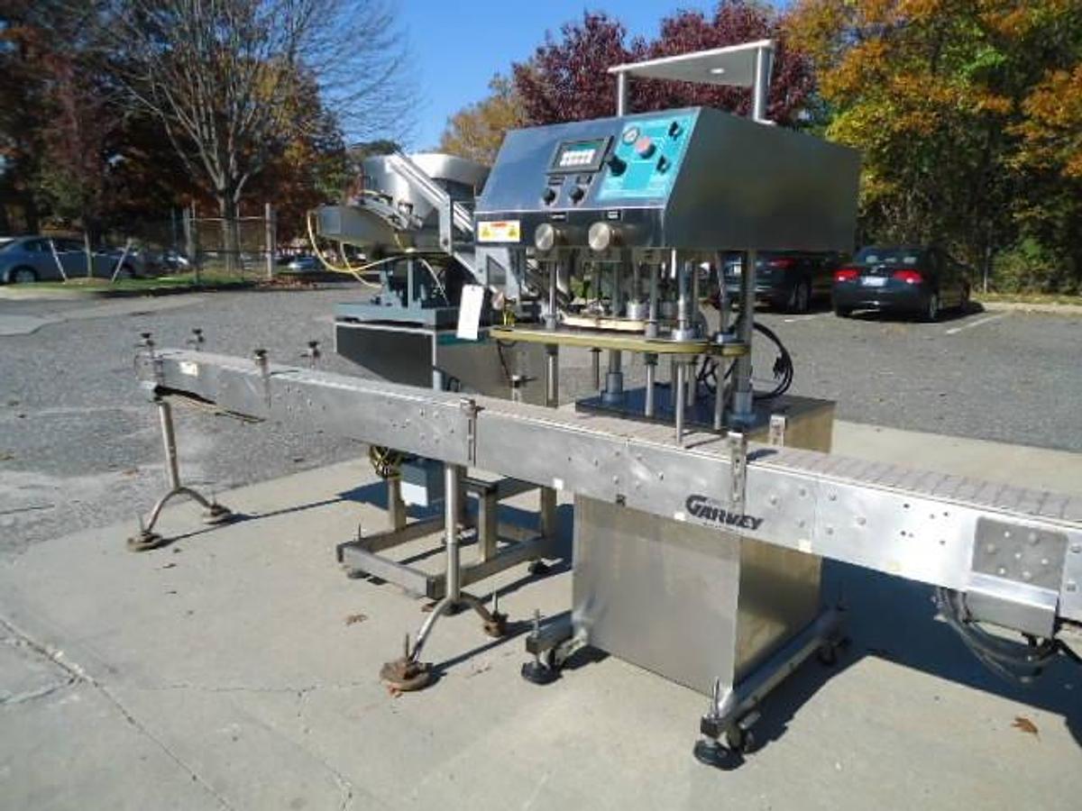 Used Inline Filling Systems “Computorque”” Stainless Steel Capping Machine”