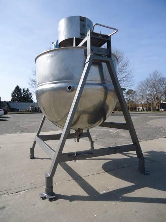 Used 500 Gallon Lee Stainless Steel Jacketed Double  Motion Kettle