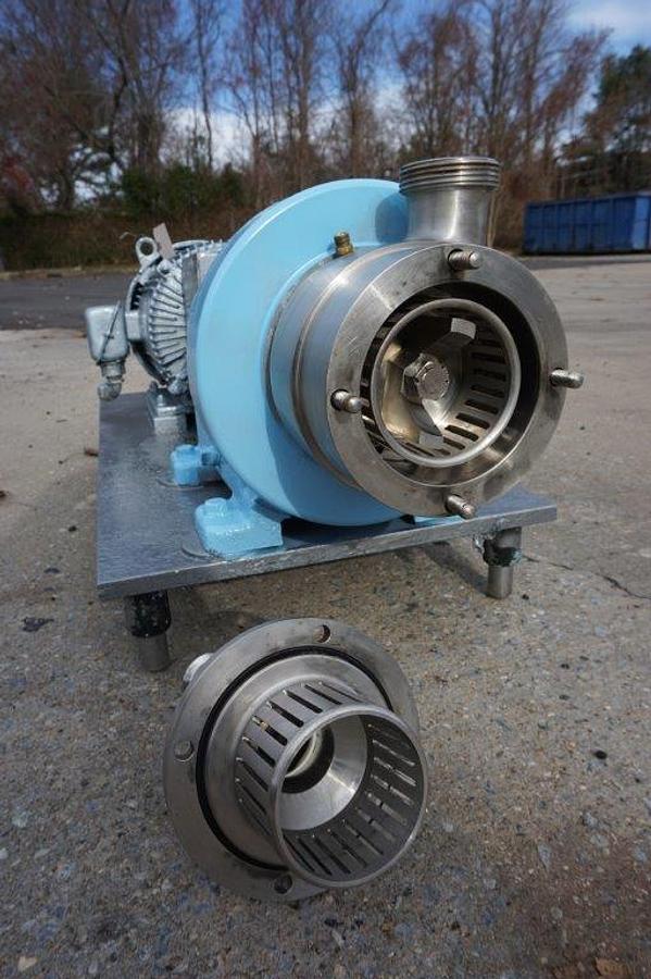 Used Waukesha SP4 Stainless Steel Inline High Shear Pump/Emulsifier, 10 HP