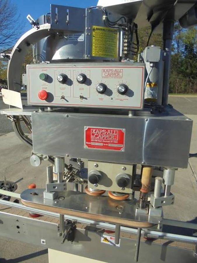 Used Kaps All “E” Four Spindle Screw Capping Machine, Portable