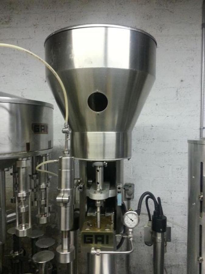 Used GAI 2502 MonoBlock Wine Filling Line